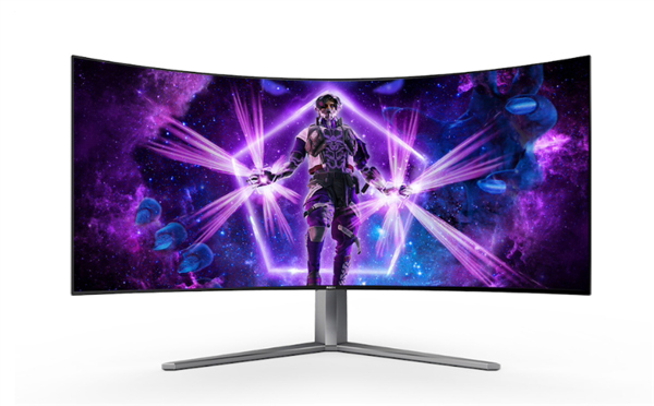 AOC推出了新款带鱼屏AG456UCZD,搭载44.5 OLED带鱼屏面板(图2) AOC推出44.5寸OLED带鱼屏:800R沉浸曲率、0.03 ms延迟