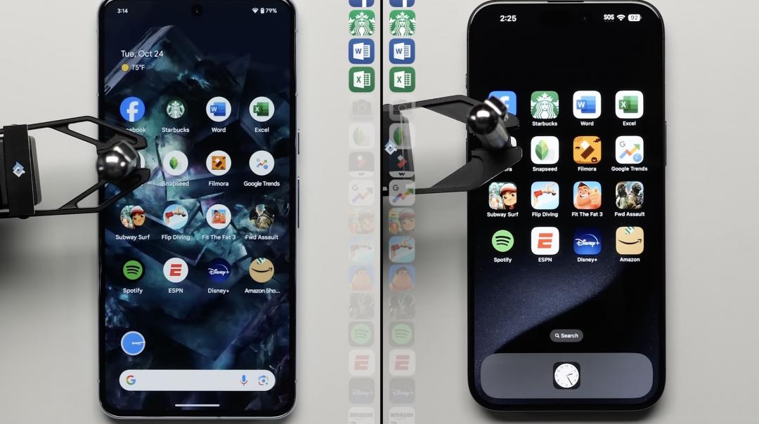 谷歌 Pixel 8系列搭载最新的Tensor G3芯片，速度实测惨输iPhone 15 Pro Max！(图1)