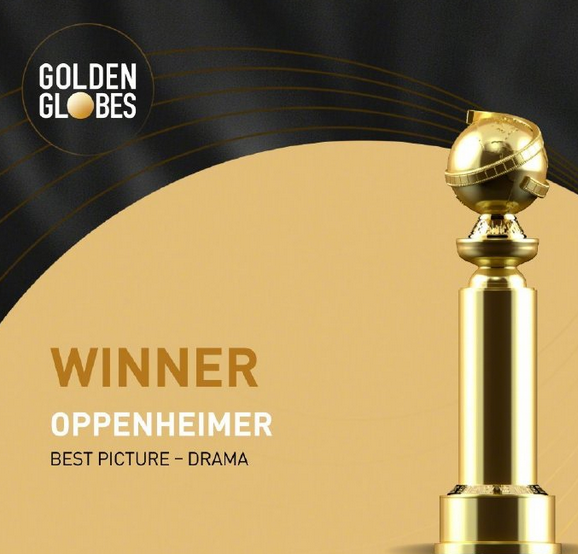 《奥本海默》在国内上映后仅5天,总票房就突破了2亿元(图1) 第81届金球奖公布:电影《奥本海默》包揽多项大奖