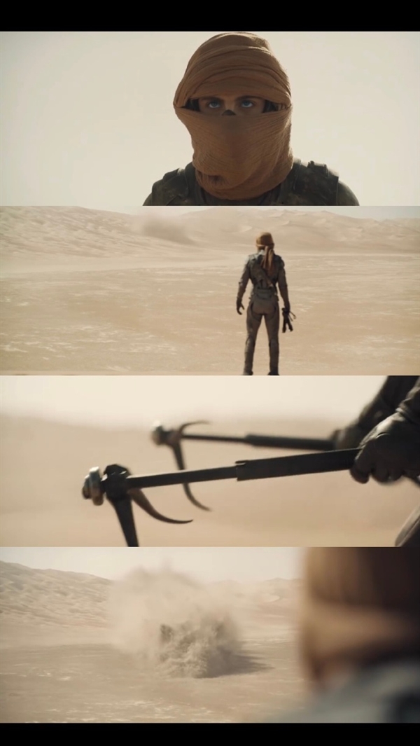 《沙丘2》7分钟片段首曝:保罗第一次骑沙虫的高光情节完整放出,尽显“天选之子”主宰之力(图2) 《沙丘2》7分钟片段首曝:保罗征服巨兽沙虫成沙虫骑士