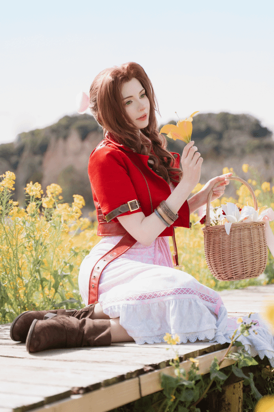 艾什莉体模COS《FF7重生》爱丽丝:清纯可爱惹人怜,活泼开朗(图2) 艾什莉体模COS《FF7重生》爱丽丝:清纯可爱惹人怜