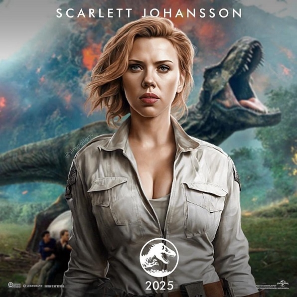 斯嘉丽与环球影业商定《侏罗纪世界》新片的演出合同,肃清了“胸大无脑”的流毒(图1) 黑寡妇入侵侏罗纪世界