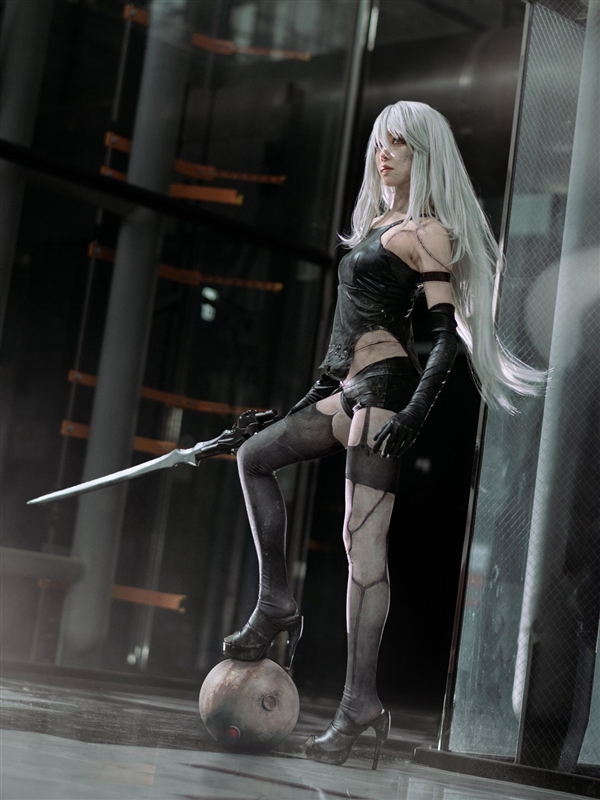 日本美女Cos《尼尔:机械纪元》A2,战损妆容很精致,氛围感十足,一起来欣赏下吧!(图7) 日本美女Cos《尼尔:机械纪元》A2:战损妆容很棒