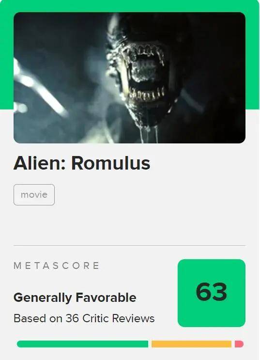 中美同步上映的《异形:夺命舰》内地版本“一刀未剪”,《异形》系列中评价排名第三(图2) 中美同步上映的《异形:夺命舰》内地版本“一刀未剪”,《异形》系列中评价排名第三(图2)