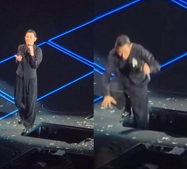 刘德华深圳巡演升降台出问题,不慎踩空造成手部轻微擦伤(图1) 刘德华深圳巡演升降台出问题,不慎踩空造成手部轻微擦伤(图1)